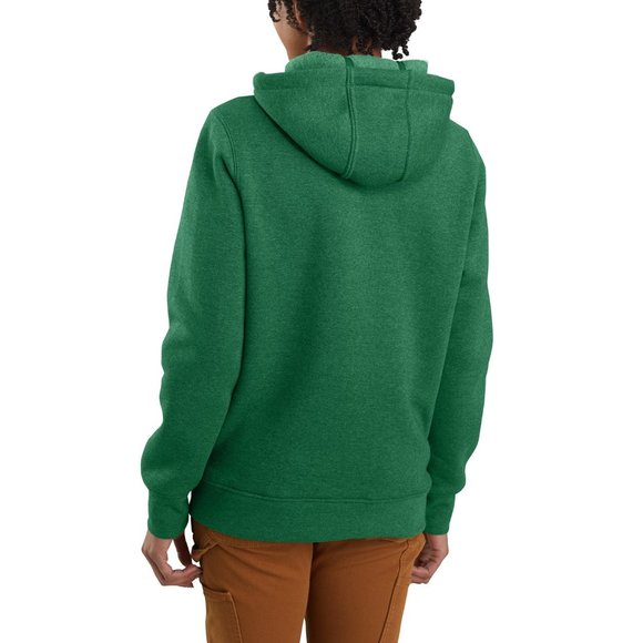 new Carhartt105194 Midweight Relaxed Fit Logo Hoodie  Malt 267sn - Picture 2 of 5